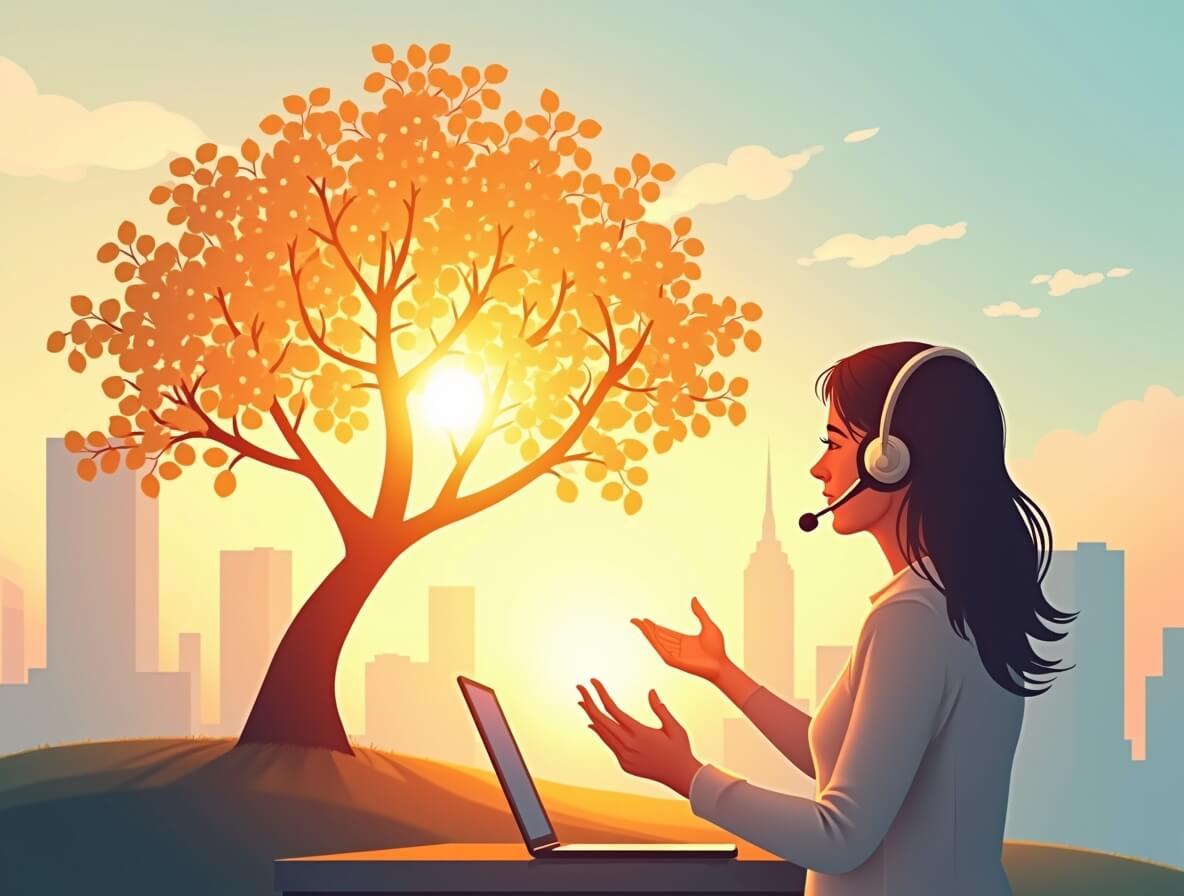 Метафора холодных продаж: как звонок из колл-центра превращается в довольных клиентов. Схема роста бизнеса через телефонные переговоры.