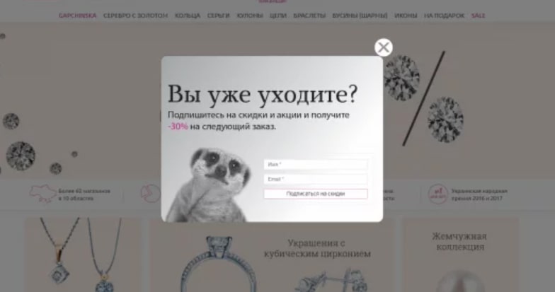 Превращает уходящий трафик в дополнительные конверсии.