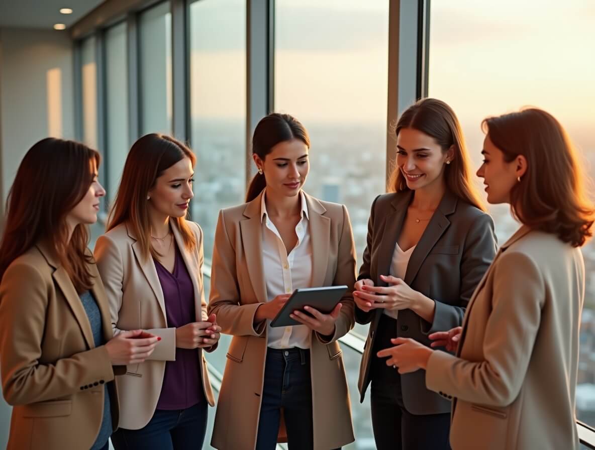 Операторы отдела продаж обсуждают процессы с помощь гемба-анализа — наблюдения на месте и улучшения процессов в бизнесе