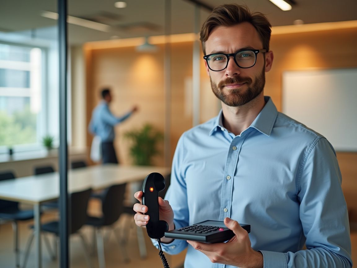 Можно припарковать звонок «на переговорку» и забрать его по коду уже в переговорной комнате с находящегося в ней телефонного аппарата