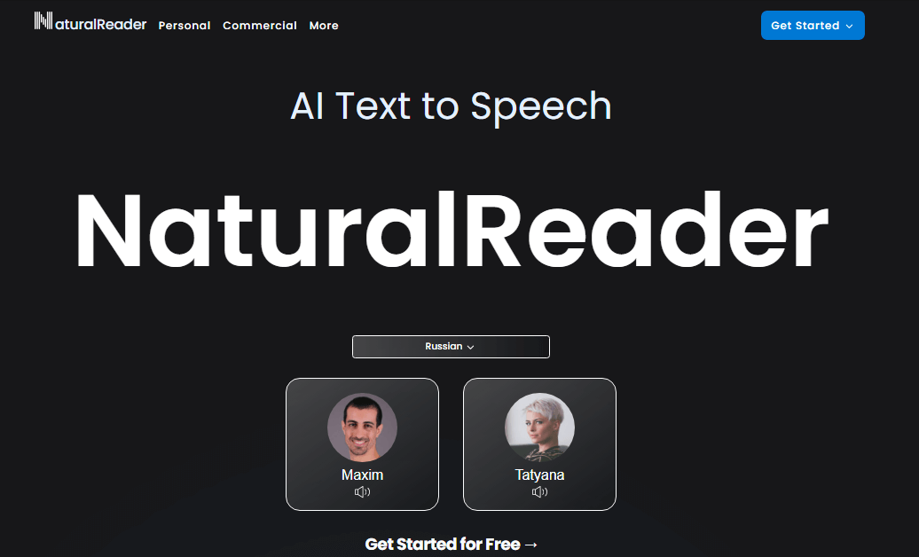 Мультиязычная платформа NaturalReader