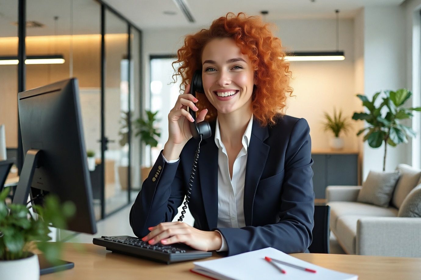 Офис с ресепшен: как секретарь паркует звонок для конкретного руководителя