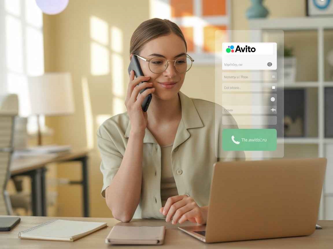 Процесс работы с коллтрекингом, когда звонки с Авито становятся частью общей воронки и учитываются наравне с обращениями из других каналов.